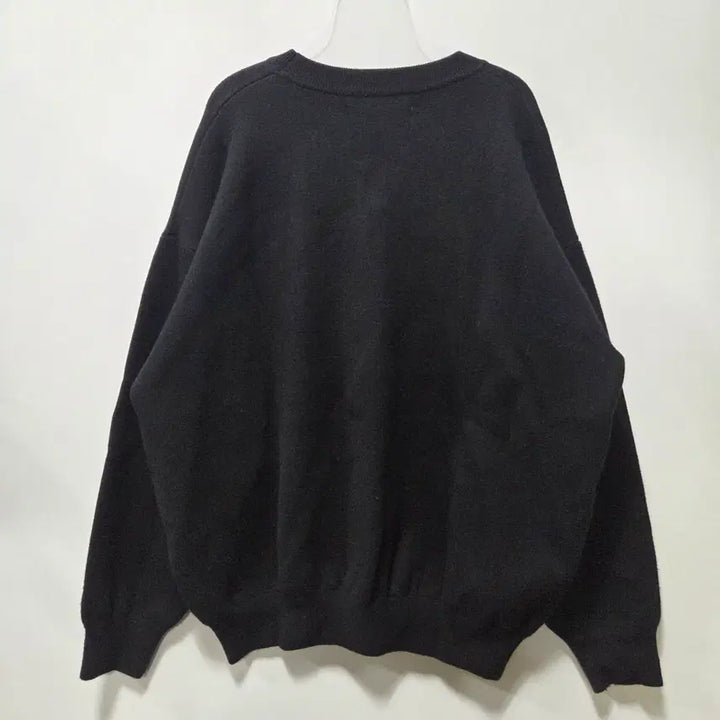 [BUNJANG] KONK Black Oversized Plain Sweatshirt / KONK 블랙 오버핏 무지 스웻 니트 맨투맨 26050811