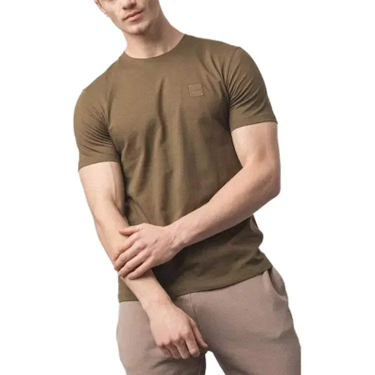 [BUNJANG] Boss Logo Patch Cotton Jersey T-Shirt Regular Fit / 보스 로고 패치 코튼 저지 반팔 티셔츠 레귤러핏 50508584 368
