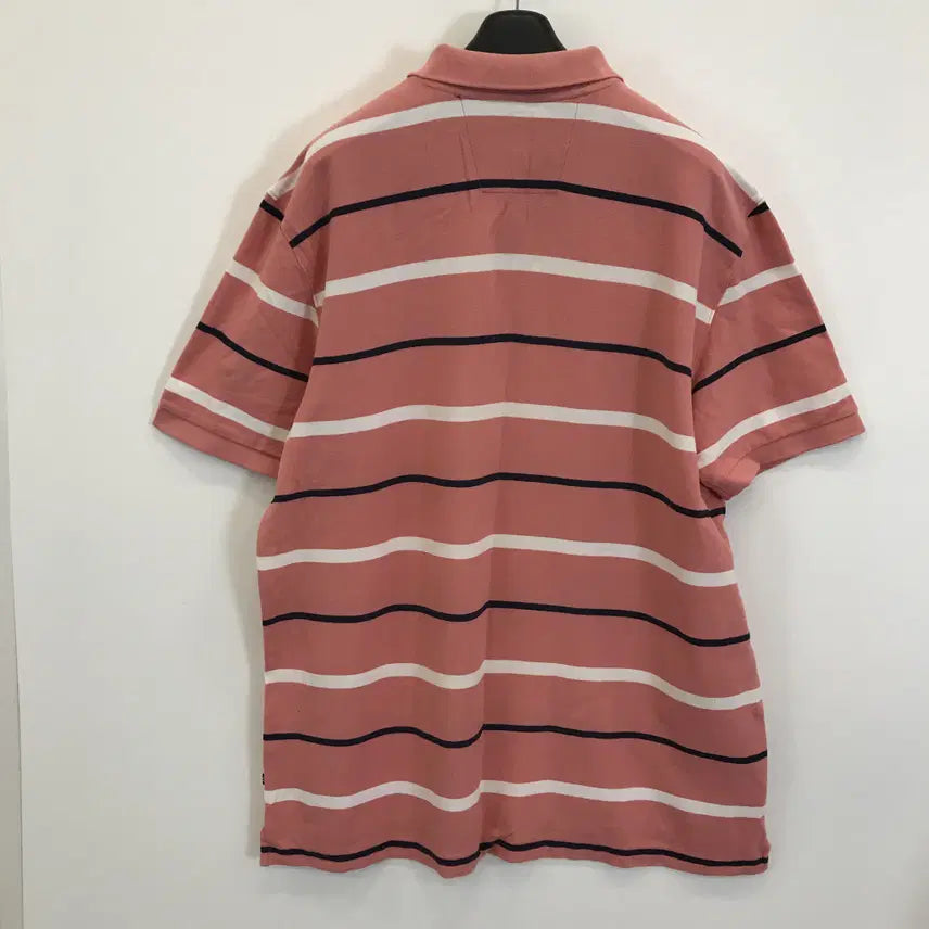 [BUNJANG] Nautica Striped Short Sleeve Polo Shirt XXL / 노티카 NAUTICA 반팔카라티 [XXL]