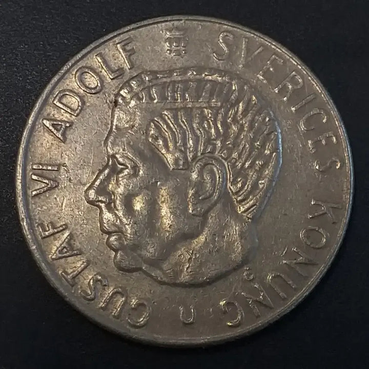 [BUNJANG] 1973 Sweden 1 Krona Coin / 1973년 스웨덴 1크로네 동전 w913