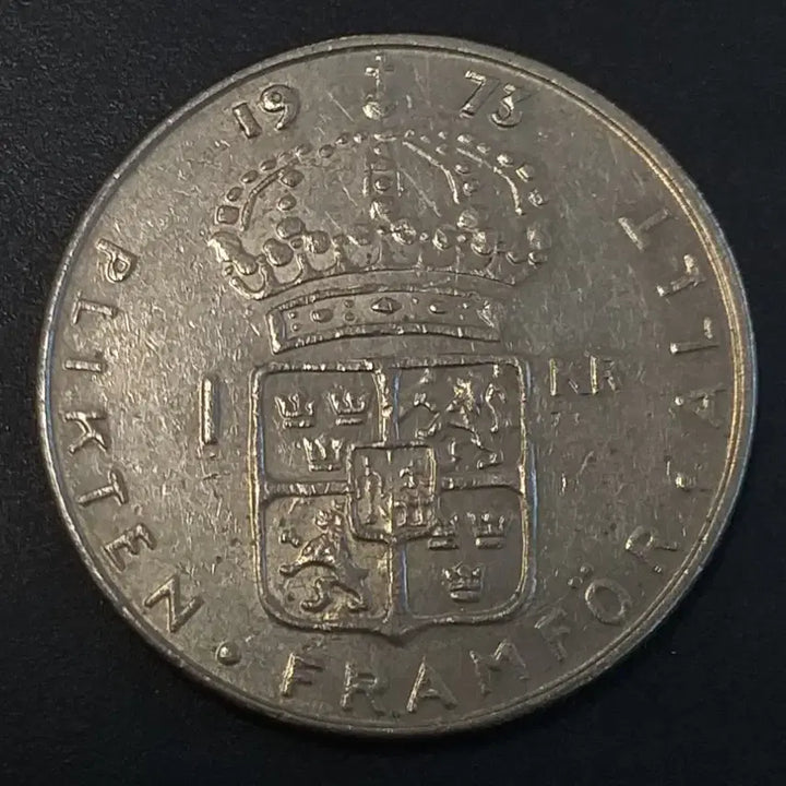 [BUNJANG] 1973 Sweden 1 Krona Coin / 1973년 스웨덴 1크로네 동전 w913