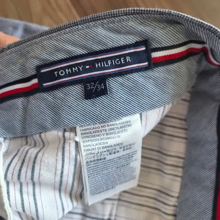 [BUNJANG] Tommy Hilfiger Checked Cotton Trousers Size 66 / 타미힐피거 체크무늬 면바지 66