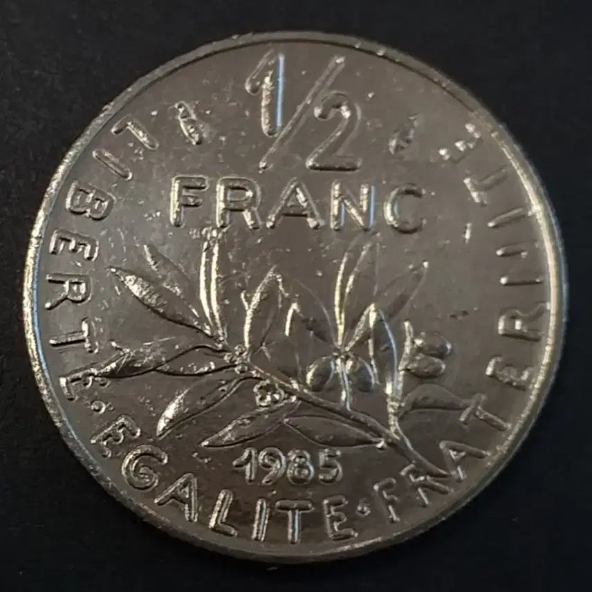 [BUNJANG] 1985 France 1/2 Franc Coin / 1985년 프랑스 1/2프랑 동전 w914