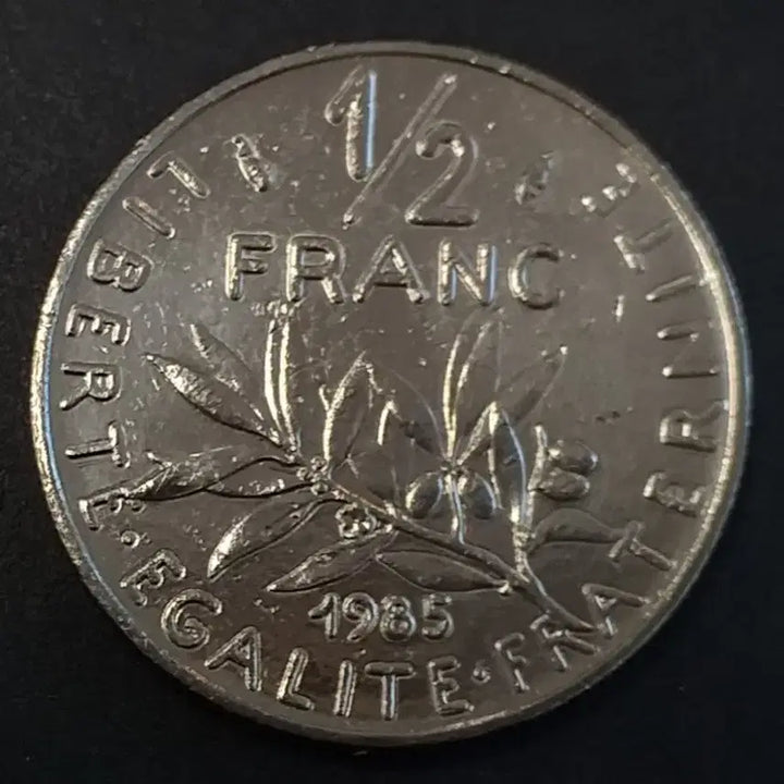 [BUNJANG] 1985 France 1/2 Franc Coin / 1985년 프랑스 1/2프랑 동전 w914