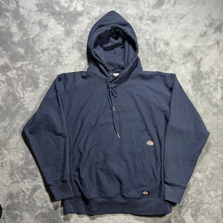 [BUNJANG] Dickies Mini Wappen Oversized Navy Hoodie / 디키즈 미니 와펜 오버핏 네이비 후드티