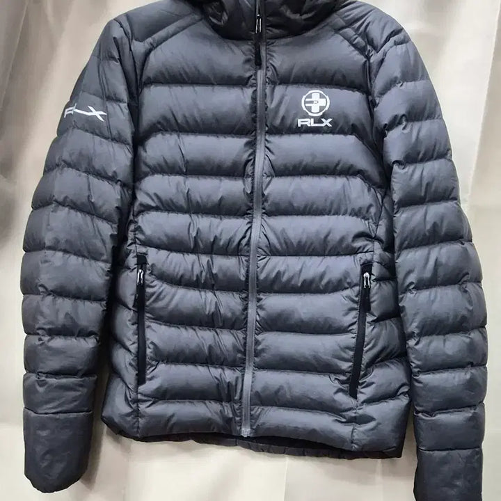 [BUNJANG] RLX Ralph Lauren Lightweight Hooded Down Puffer Jacket Grey / RLX 랄프로렌 경량 다운패딩 점퍼 그레이