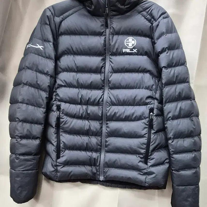 [BUNJANG] RLX Ralph Lauren Lightweight Hooded Down Puffer Jacket Grey / RLX 랄프로렌 경량 다운패딩 점퍼 그레이