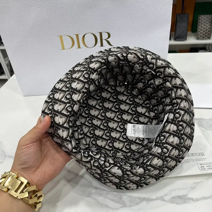 [BUNJANG] Dior Oblique Teddy D Bucket Hat / [인보이스포함/새상품급]디올 오블리크 테디 D 버킷햇
