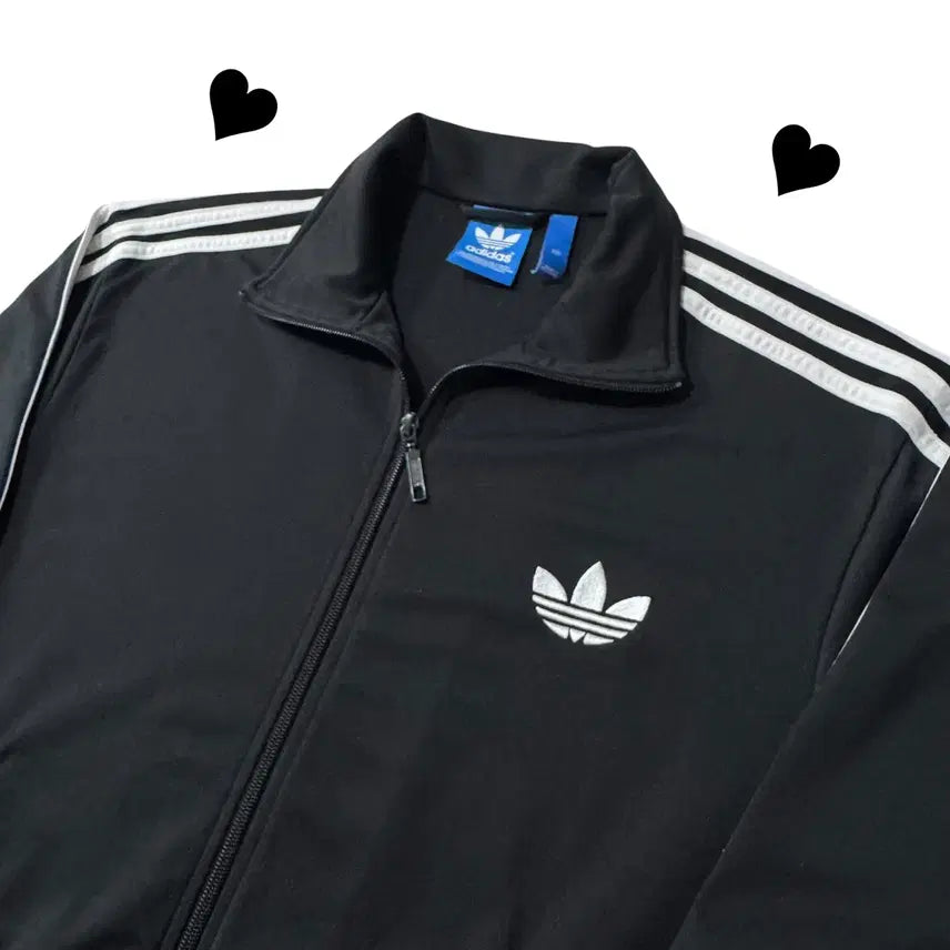 [BUNJANG] Adidas Black Firebird Track Top Jersey / 아디다스 블랙 파이어버드 트랙탑 져지