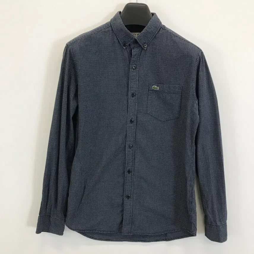 [BUNJANG] Lacoste Gingham Check Shirt Navy Men&