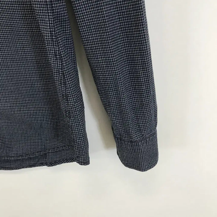 [BUNJANG] Lacoste Gingham Check Shirt Navy Men&