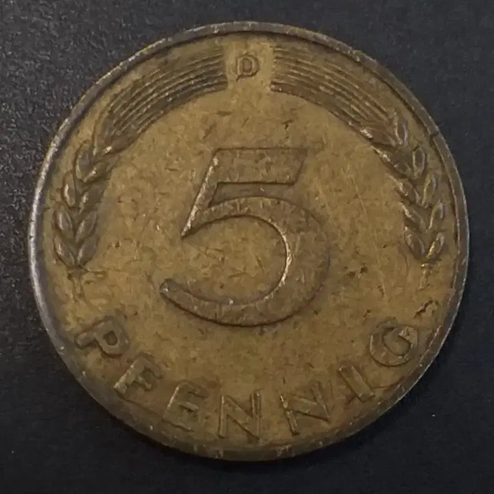 [BUNJANG] 1950 Germany 5 Pfennig Coin / 1950년 독일 5페니히 주화 w915