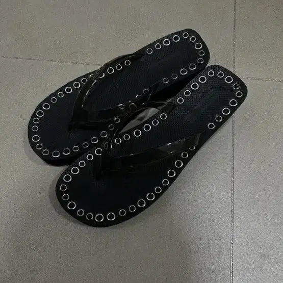[BUNJANG] Archive Appk Black Jjori Sandals / 아카이브앱크 블랙 쪼리 샌들