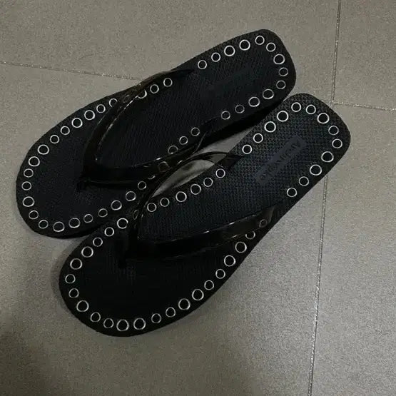 [BUNJANG] Archive Appk Black Jjori Sandals / 아카이브앱크 블랙 쪼리 샌들