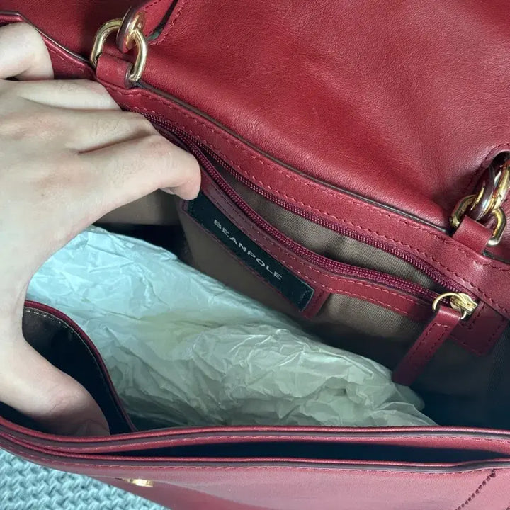 [BUNJANG] Beanpole Heritage Crossbody Bag Red / 빈촐 헤릿 크로스백 레드 (상태좋음)