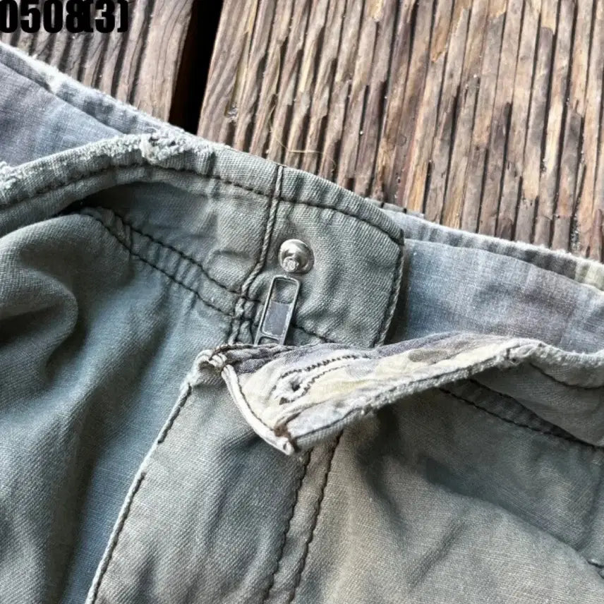 [BUNJANG] Vintage Denim Cargo Shorts / 빈티지 데님 카고 반바지