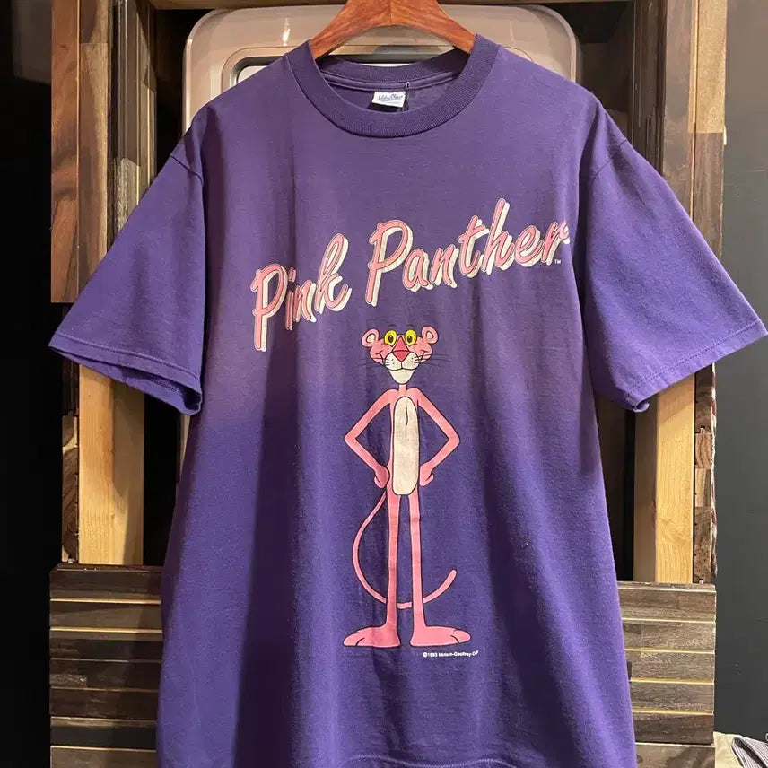 [BUNJANG] 90s Belva Pink Panther T-Shirt / 90s벨바신 핑크팬더 발팔티