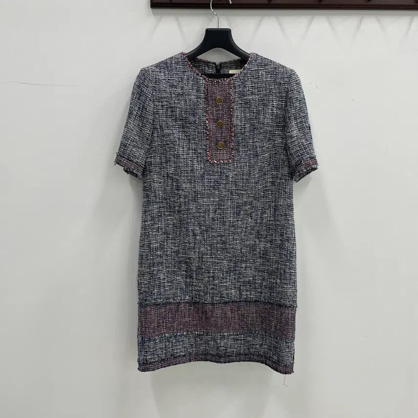 [BUNJANG] Maje Tweed Short Sleeve Dress / 마쥬 여성44-55 트위드 반팔 원피스