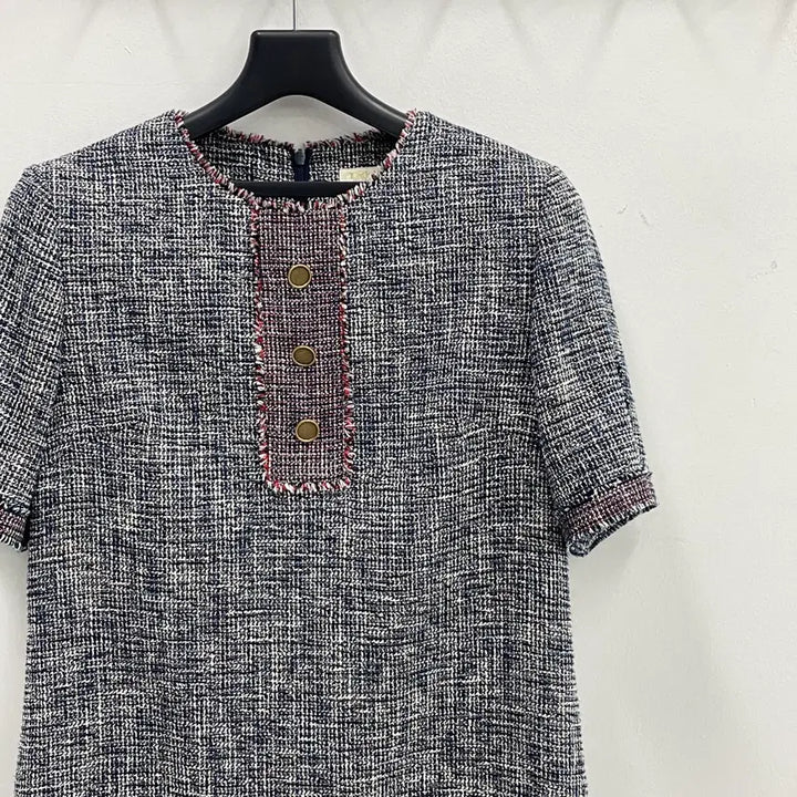 [BUNJANG] Maje Tweed Short Sleeve Dress / 마쥬 여성44-55 트위드 반팔 원피스