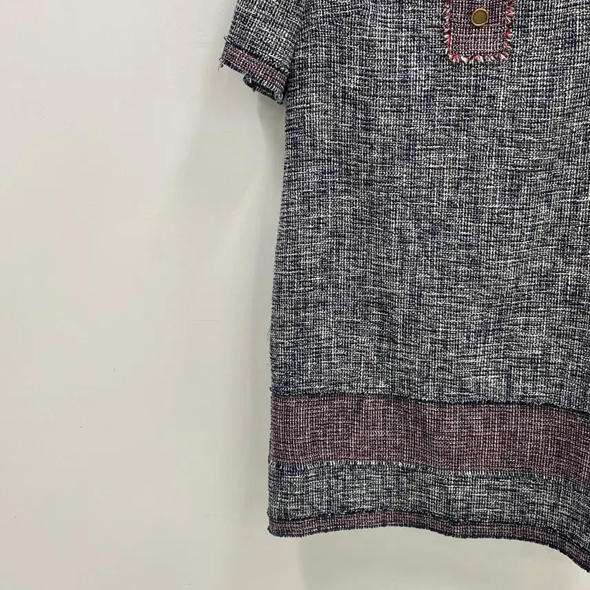 [BUNJANG] Maje Tweed Short Sleeve Dress / 마쥬 여성44-55 트위드 반팔 원피스