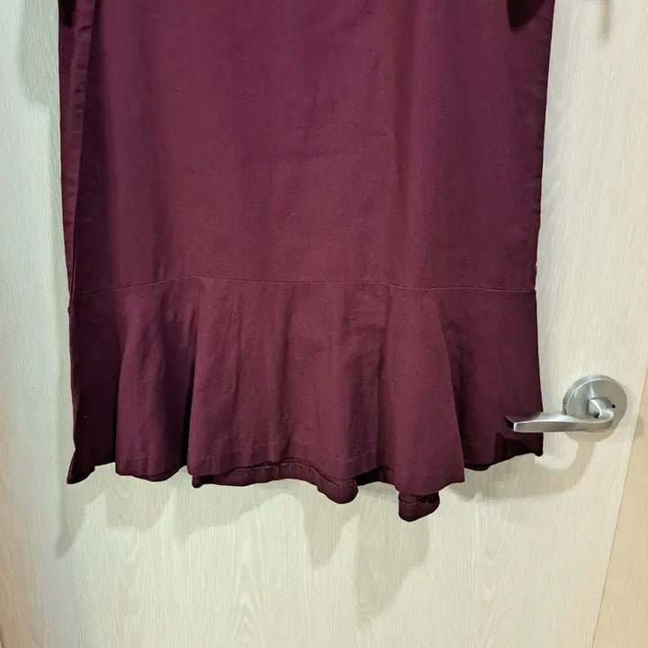 [BUNJANG] Wine Red Flare Short Sleeve Mini Dress Size 95 / 와인색 플레어 반팔 미니 원피스사이즈95