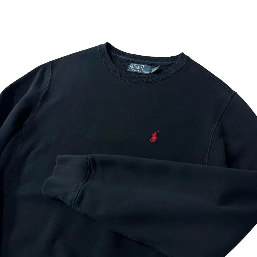 [BUNJANG] Polo Ralph Lauren Black Sweatshirt / 폴로 랄프로렌 블랙 맨투맨