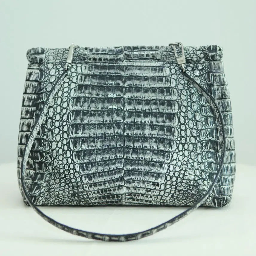 [BUNJANG] DECK 1952 Crocodile Leather Shoulder Bag / 덱케 악어가죽 숄더백