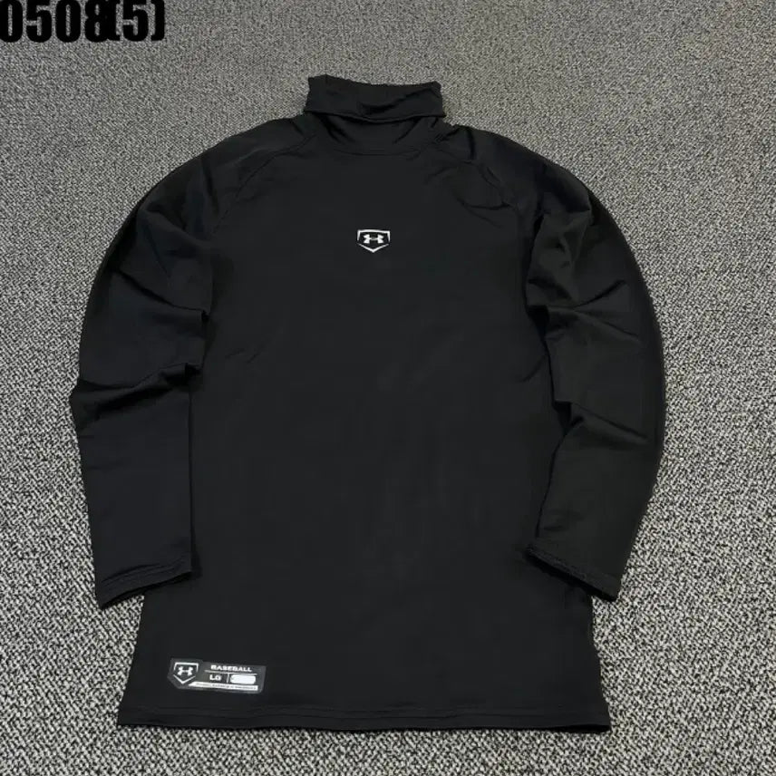 [BUNJANG] Under Armour Black Roll Neck Long Sleeve T-Shirt / 언더아머 블랙 롤넥 긴팔 티셔츠
