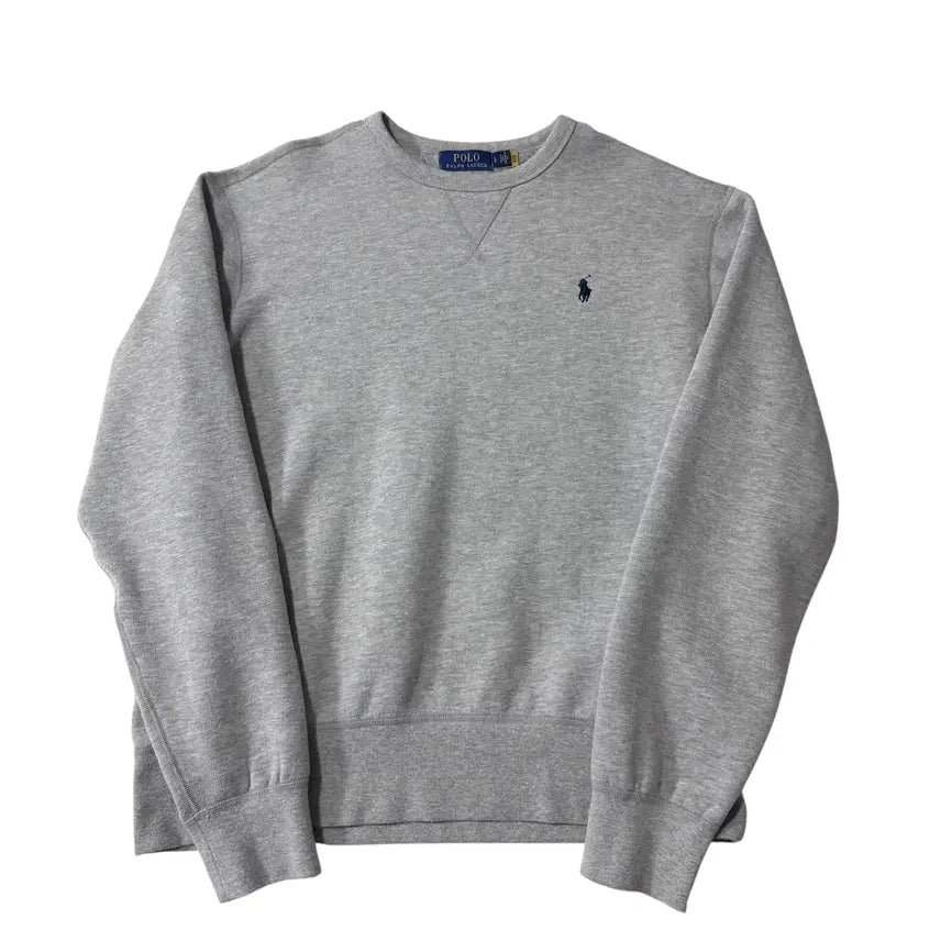 [BUNJANG] Polo Ralph Lauren Grey Sweatshirt (New QR Label) / 신형 QR라벨 폴로 랄프로렌 그레이 맨투맨