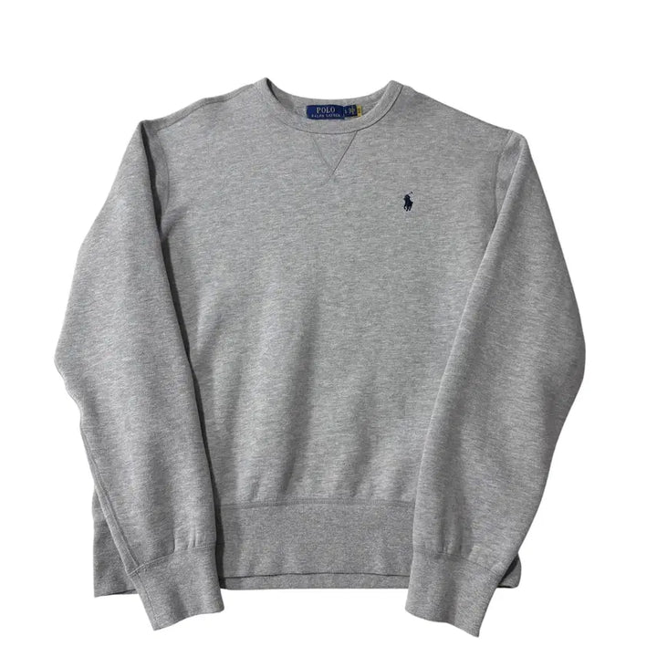 [BUNJANG] Polo Ralph Lauren Grey Sweatshirt (New QR Label) / 신형 QR라벨 폴로 랄프로렌 그레이 맨투맨