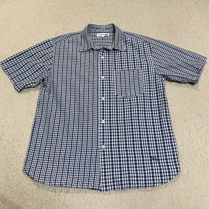 [BUNJANG] Uniqlo JW Anderson Check Short Sleeve Shirt - L / 유니클로 JW앤더슨 체크 반팔 셔츠 L