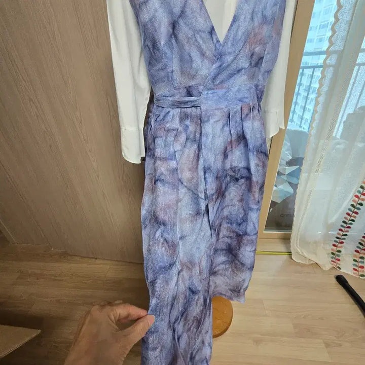 [BUNJANG] Natural Dyed Rayon Apron or Long Vest (One Size) / 천연염색 인견 앞치마 또는 롱조끼(프리사이즈)
