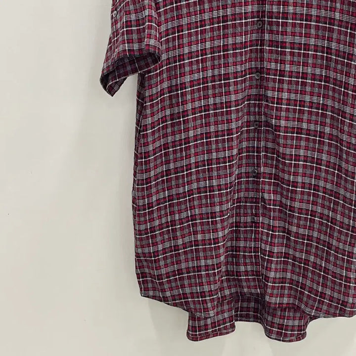 [BUNJANG] Studio Tomboy Summer Cotton Oversized Short-Sleeve Long Shirt Dress / 스튜디오톰보이 여성F 썸머 코튼 반팔 오버핏 롱 셔츠 원피스