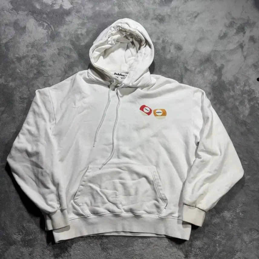 [BUNJANG] KREAM x PEACHES Collaboration Pocket Ball Hoodie / 크림 X 피치스 콜라보 포켓볼 후드티