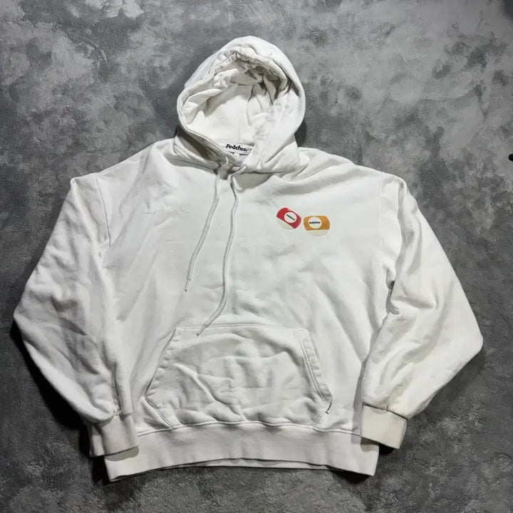 [BUNJANG] KREAM x PEACHES Collaboration Pocket Ball Hoodie / 크림 X 피치스 콜라보 포켓볼 후드티