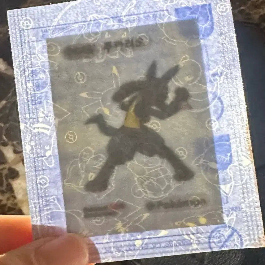 [BUNJANG] Pokemon Bread Lucario Sealed Sticker / 포켓몬빵 루카리오 띠부띠부씰 스티커 (미개봉)