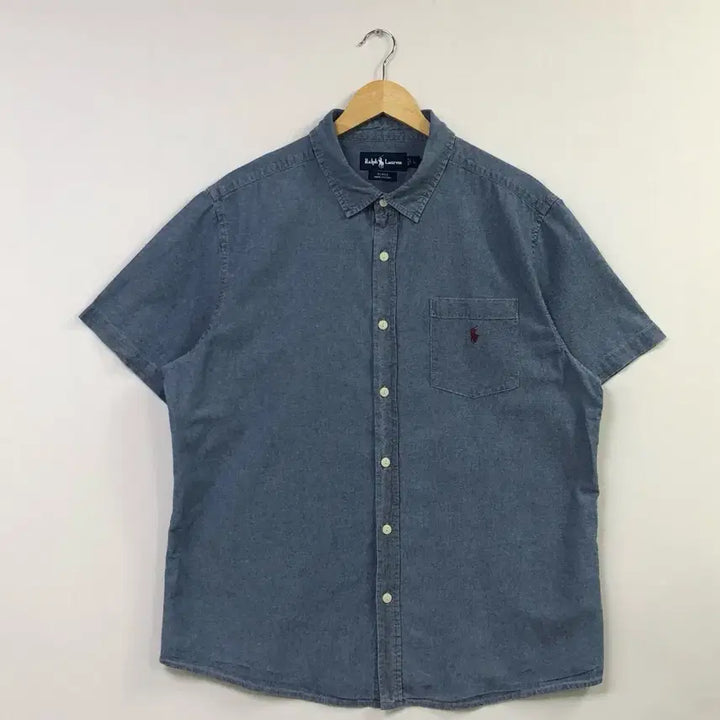 [BUNJANG] Polo Chambray Denim Shirt / L 폴로 샴브레이 데님 셔츠