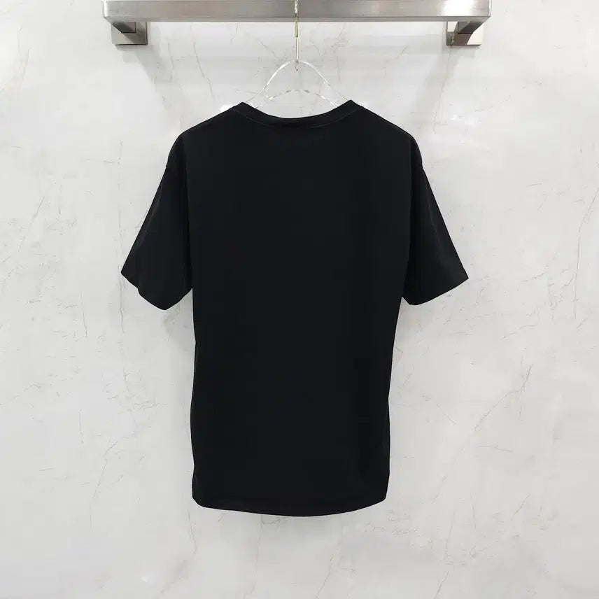 [BUNJANG] Celine Black Logo Cotton Loose Short Sleeve T-Shirt Size S / S / 셀린느 블랙 로고 코튼 루즈 반팔 티셔츠 2X764671Q