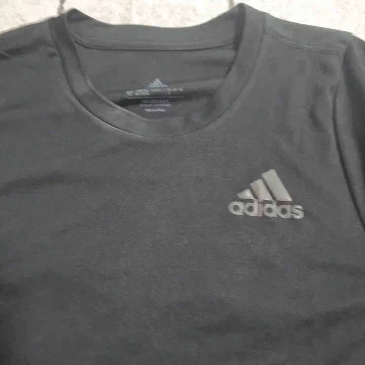[BUNJANG] Adidas Running Black Performance Short Sleeve T-Shirt Size S / 아디다스 러닝 런닝 블랙 기능성 반팔 90 S
