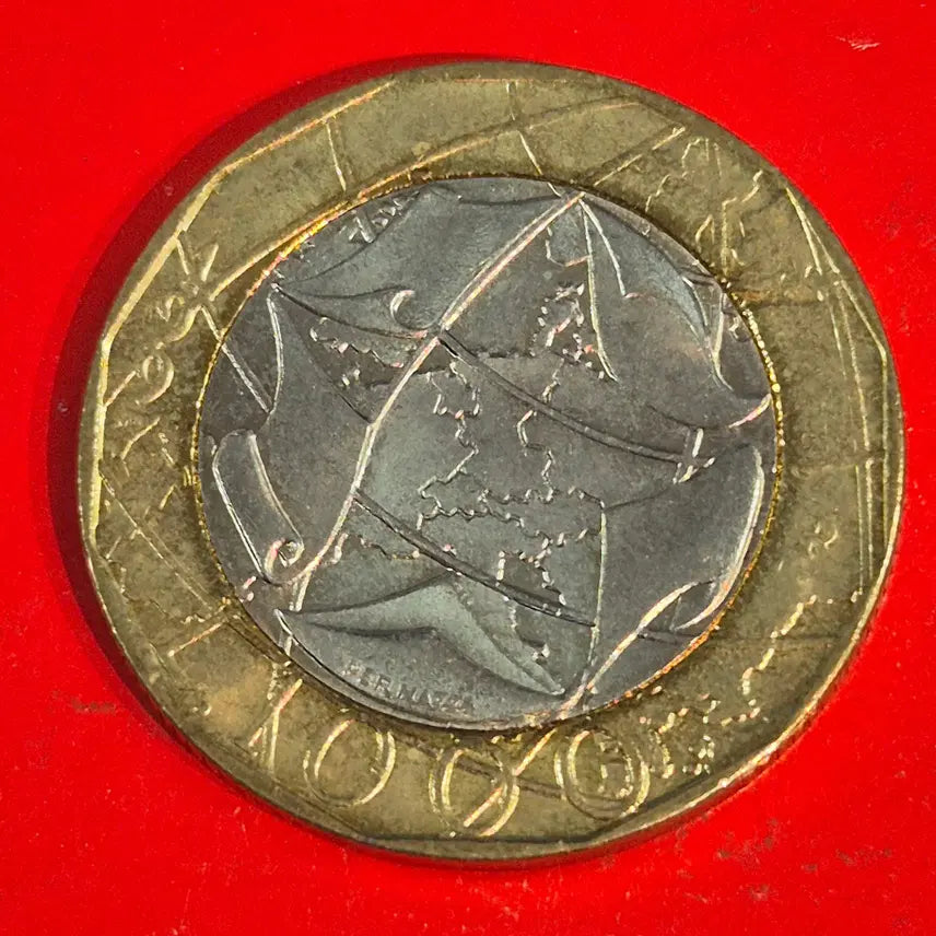 [BUNJANG] 1997 Italy 1000 Lire Coin / (바이메탈 동전) 1997 이탈리아 1000리라 동전 M2439