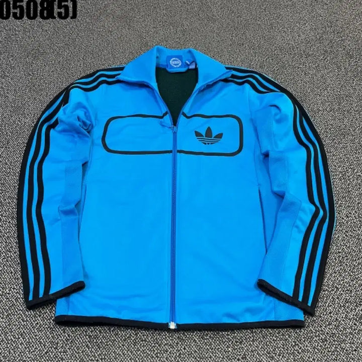 [BUNJANG] Adidas Blue Three Stripes Track Jacket / 아디다스 파란색 삼선 트랙 자켓