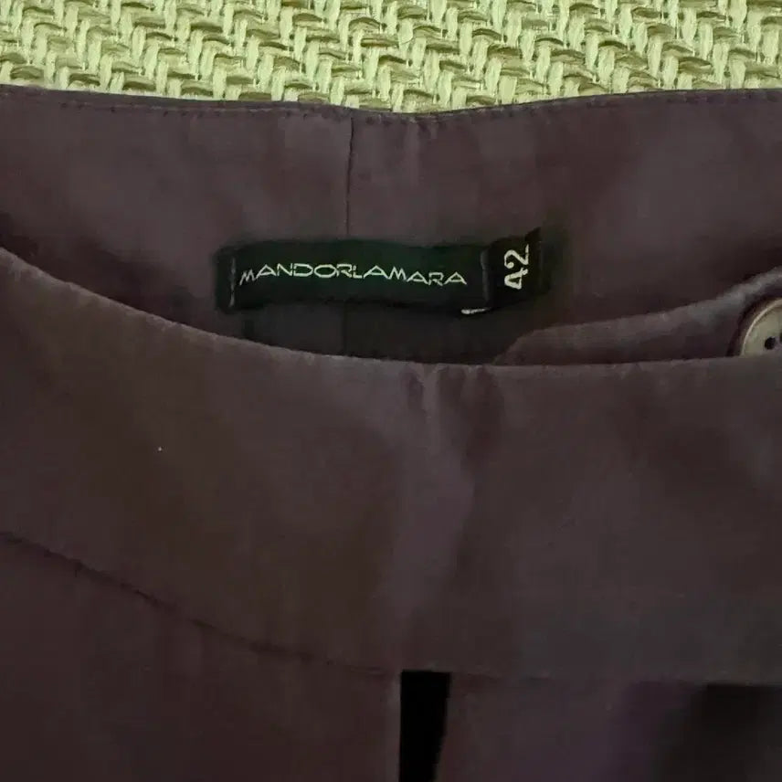 [BUNJANG] Mandoramara Red Purple Bootcut Slacks / Mandoramara 레드퍼플부츠컷 판타롱