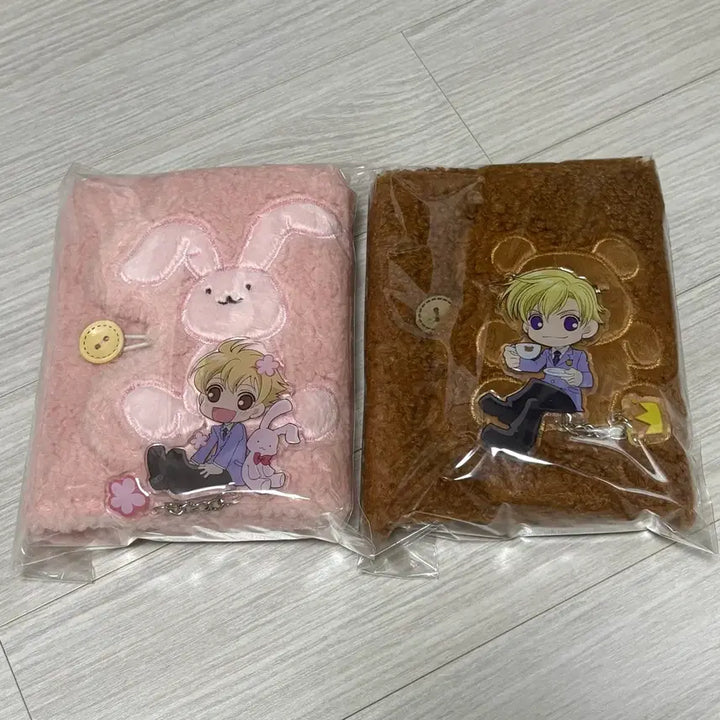 [BUNJANG] Ouran High School Host Club Plush Notebook Set (Bundle) / (일괄) 오란고교 사교클럽 호스트부 봉제 노트 2권