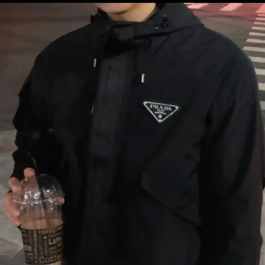 [BUNJANG] Prada Windbreaker Jacket Black XL / 프라다 바람막이 XL
