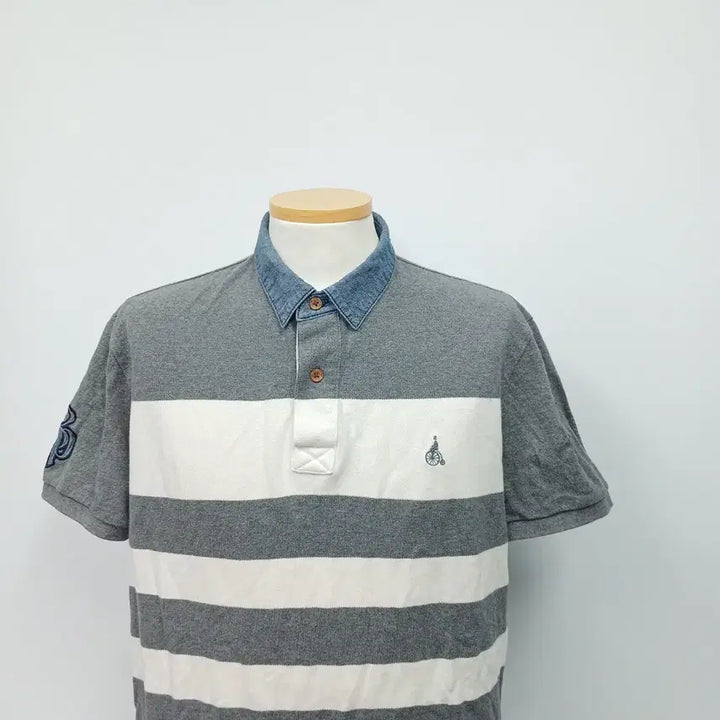 [BUNJANG] Beanpole Short-Sleeve Polo T-Shirt Embroidered Cotton 100 / 빈폴 반팔 카라 티셔츠 자수 코튼 100