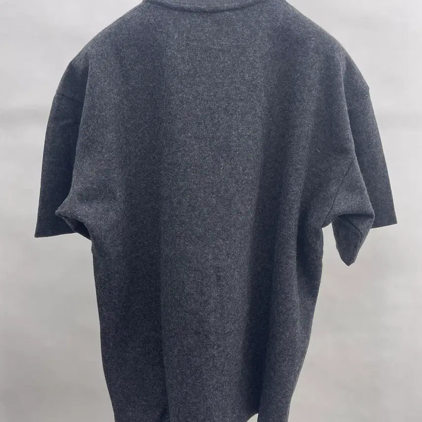[BUNJANG] Wooyoungmi Woven Mix One-Point Half Sleeve T-Shirt / 우영미  원포인트반팔티셔츠