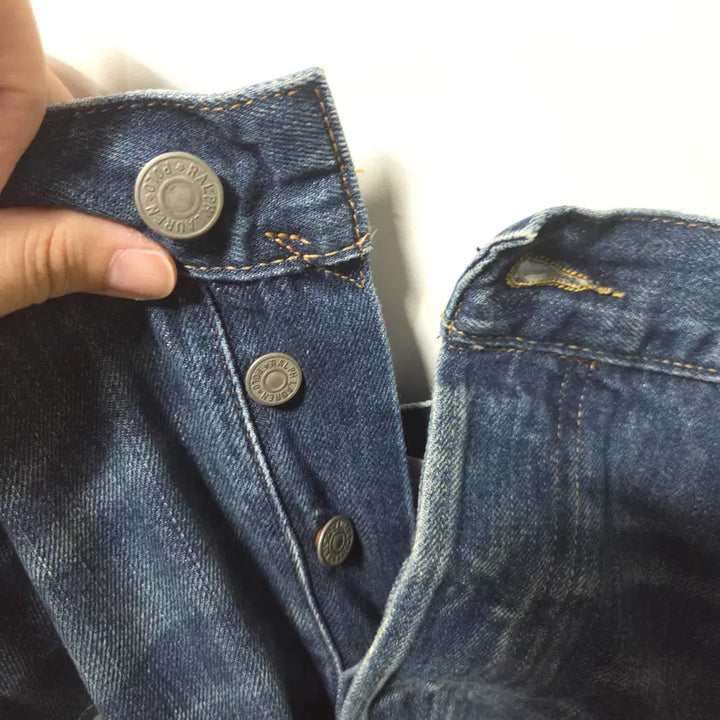 [BUNJANG] Polo Ralph Lauren Camo Layered Distressed Denim Pants / 폴로랄프로렌 카모 레이어드 데미지 데님 팬츠 36 26050821