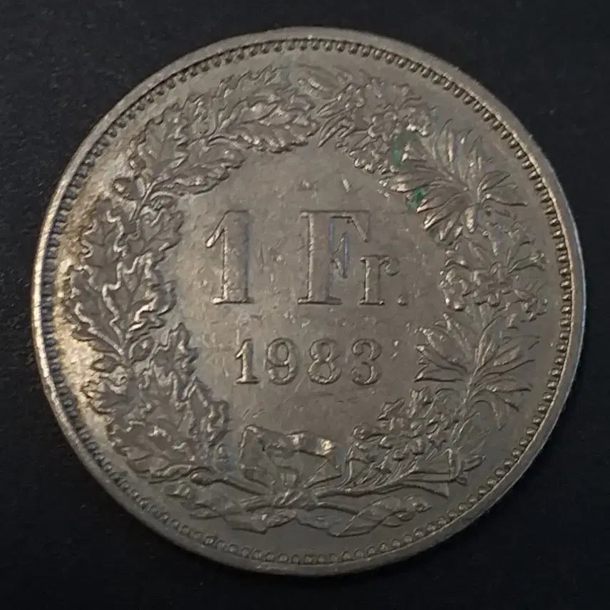 [BUNJANG] 1983 Swiss 1 Franc Coin / 1983년 스위스 1프랑 동전 w921