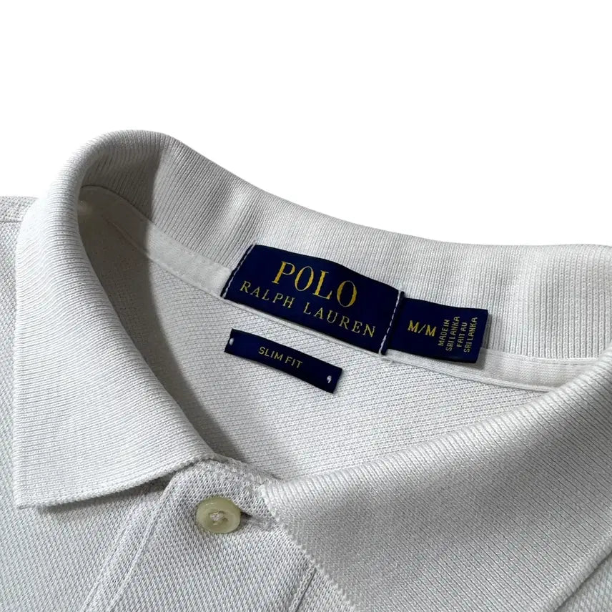 [BUNJANG] Polo Ralph Lauren White Short-Sleeve Polo Shirt / 신형 폴로 랄프로렌 화이트 반팔카라티