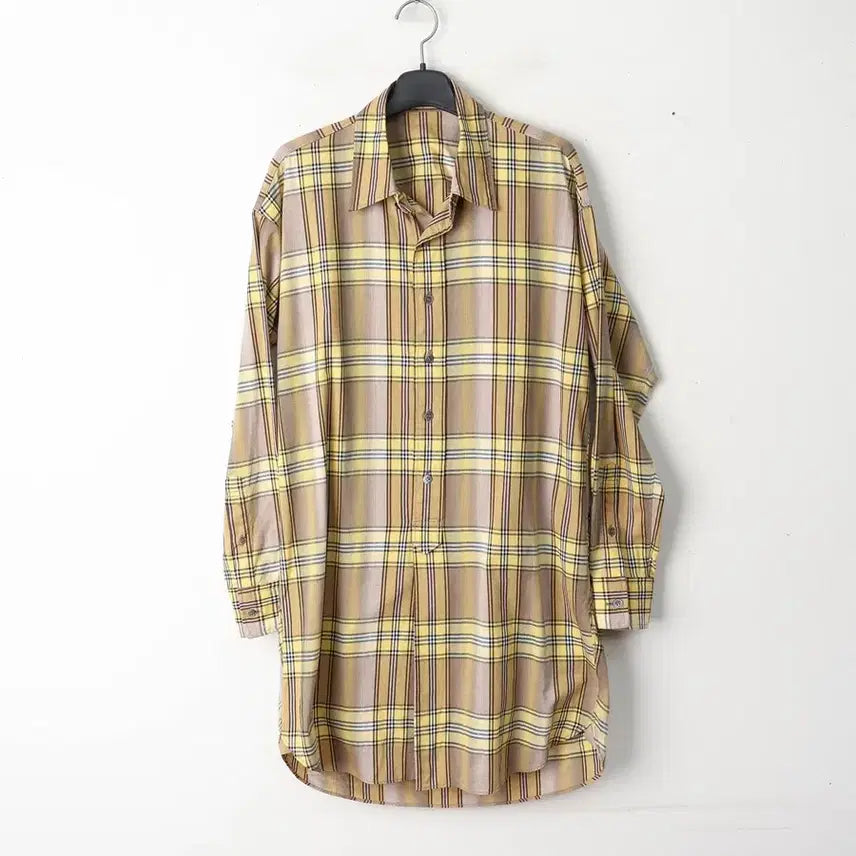 [BUNJANG] ZUCCA Check Long Shirt (Recommended Size 55) / 55/ZUCCA 주카 체크 롱 셔츠